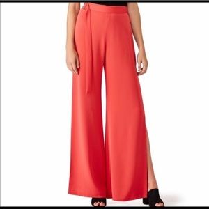 Alexis Side Slit Red Pant size XS
